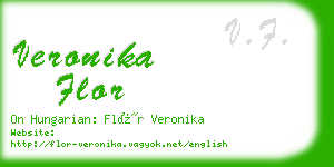 veronika flor business card